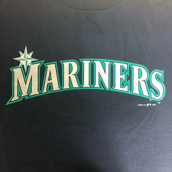 LOGO 7 Other - Vintage Mariners Baseball MLB T Shirt Blue XXL Log